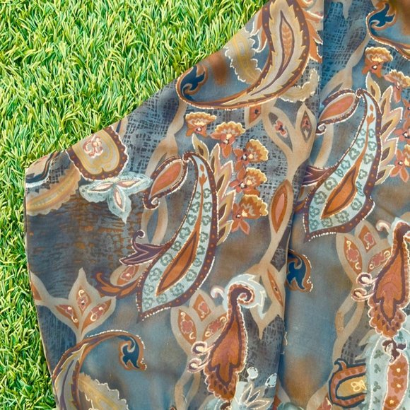 Avenue Vintage 90s pattern shirt / men’s / size 30-32 - Picture 2 of 3